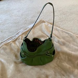 Spring green shoulder purse